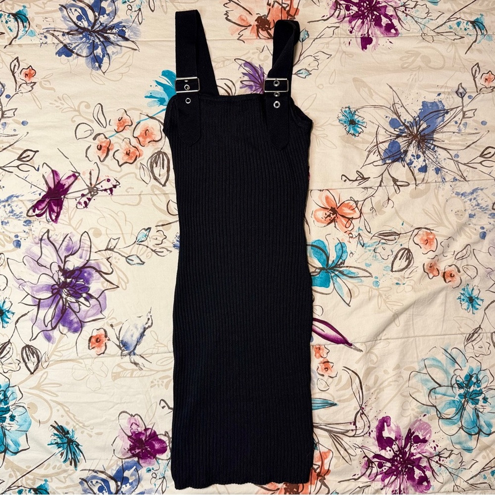 💜 VTG 90s/Y2K Black Say What? Dress Size Small - EUC